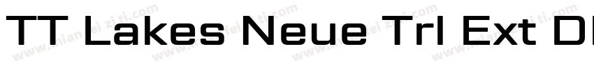 TT Lakes Neue Trl Ext Db字体转换